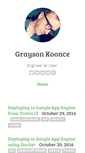 Mobile Screenshot of graysonkoonce.com